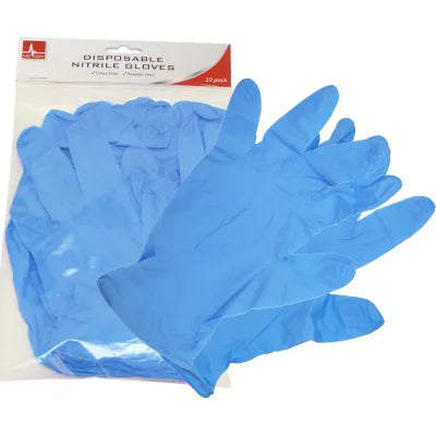 NITRILE GLOVES 10 PACK MEDIUM - New (SKU: 15327505)