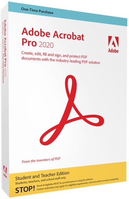 ADOBE ACROBAT PRO 2020 MAC (ESD) | Adobe | Mount Saint Mary's University