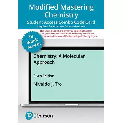 Mastering Chemistry with Pearson eText + Print Combo Access Code (18 Weeks) for Chemistry